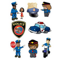 Police Safety Set of Temporary Tattoos